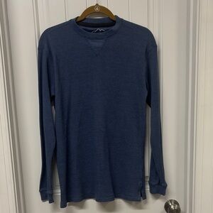 Women’s Mountain Ridge Waffle Blue Long Sleeve Shirt